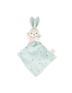 Doudou conejo con mantita verde Kaloo