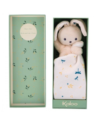 Doudou conejito con mantita crema Kaloo
