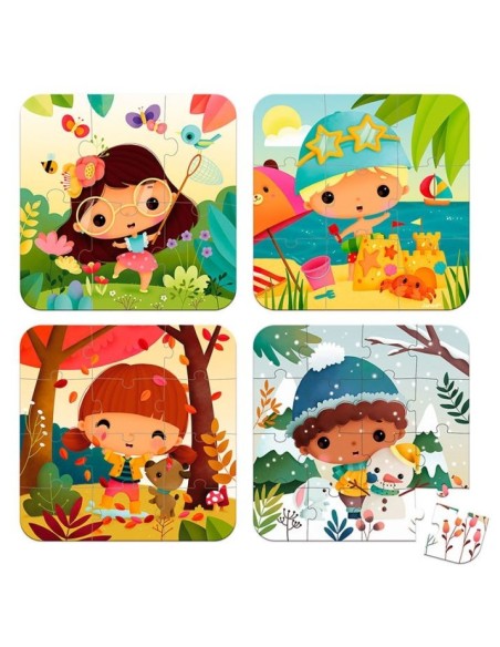 Puzzle evolutivo "las estaciones"