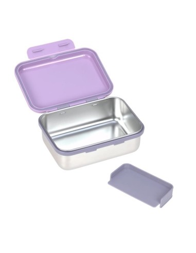 Fiambrera de acero HEART LILAC Lässig