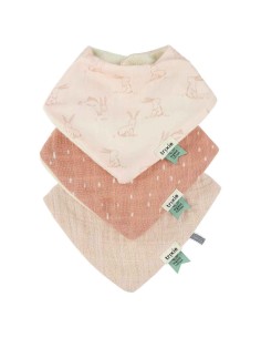 Pack de 3 bandanas 100% algodón - Rosy  Rabbit Trixie