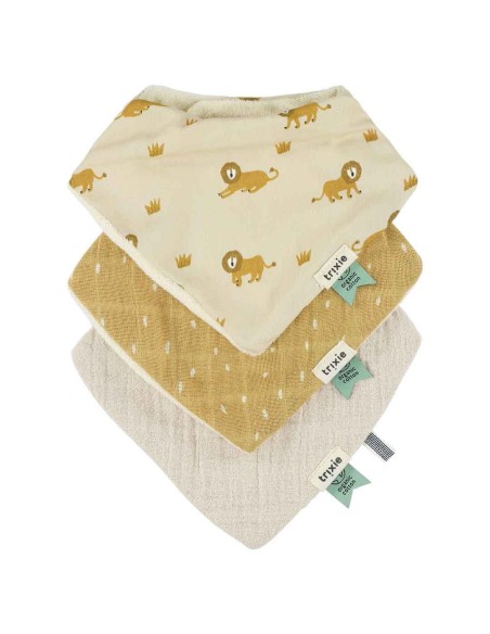 Pack de 3 bandanas 100% algodón - Lively Lion Trixie