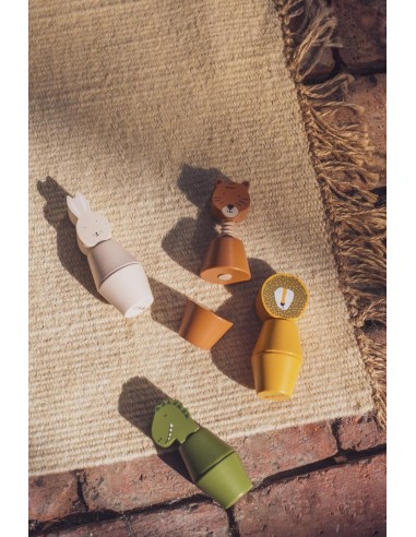 Juego de motricidad Animales de madera para enroscar - Trixie