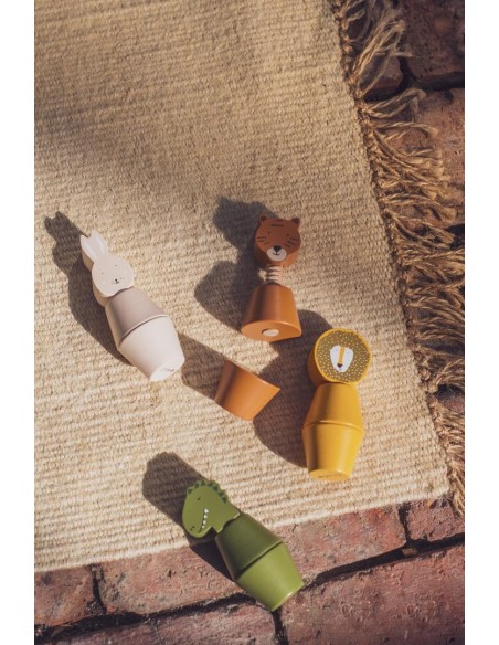 Juego de motricidad Animales de madera para enroscar - Trixie